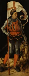 Paumgartner Altarpiece: Stephan Paumgartner as Saint George Verso: Mary of the Annunciation