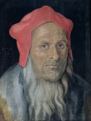 Portrait of a Bearded Man in a Red Hat, 1520