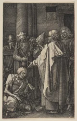 Saint Peter and Saint John at the Gate of the Temple, from "The Passion"