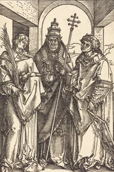 Saints Stephen, Sixtus, and Lawrence, c. 1504-1505