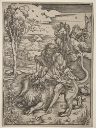 Samson Killing the Lion