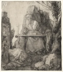 St. Jerome Seated Near a Pollard Willow