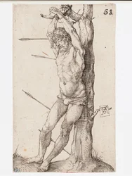 St Sebastian Tied to a Tree