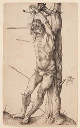Saint Sebastian at the tree