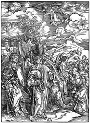 The Four Angels holding the winds