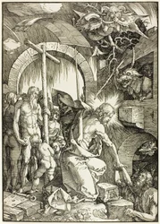 The Harrowing of Hell - Christ in Limbo, Plate Nine from The Large Passion