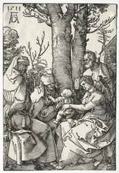The Holy Family with Joachim and Anna