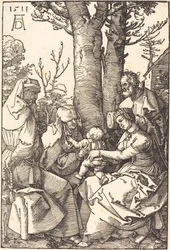 The Holy Family with Joachim and Anne under a Tree