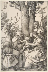 The Holy Family with Saint Joachim and Saint Anne