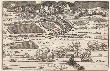 The Siege of a Fortress (Right Side Only, of 2 Blocks)