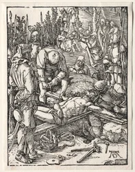 The Small Passion: Christ Being Nailed to the Cross