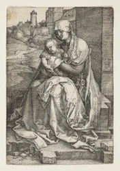 The Virgin Sitting by a Wall