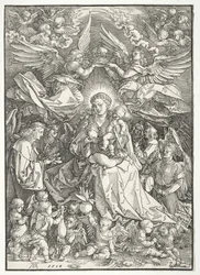 The Virgin Surrounded by Many Angels