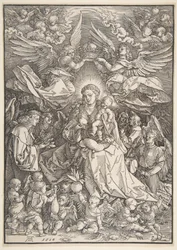 The Virgin Surrounded by Many Angels