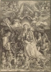 The Virgin Surrounded by Many Angels