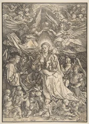 The Virgin Surrounded by Many Angels