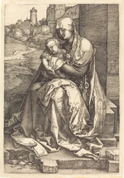 The Virgin and Child Seated by the Wall