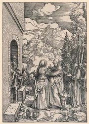 The Visitation, from the Life of the Virgin series