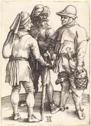 Three Peasants in Conversation