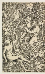 Two Designs for Tapestry with Satyr Family