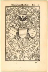 Coat of Arms of Maximilian I as Roman King [recto]; Coat of Arms of Florian Waldauf (Waldauff) von Waldenstein [verso]