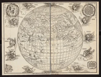 World map by Johannes Stabius
