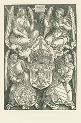 Allegory with the Coat of Arms of the Empire and of the City of Nuremberg