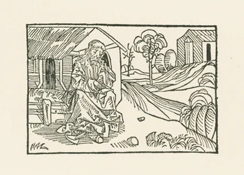 Brother Claus in Front of the Hut