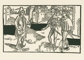 Davus, Pamphilus and Charinus, c.1492-93