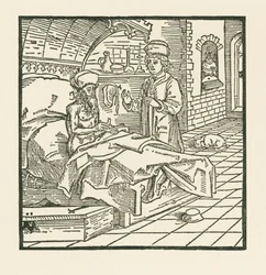 Master Cato on His Death-bed Gives Good Instructions to His Son