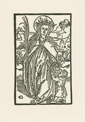 Saint Dorothea. Illustration to Hortulus Anime
