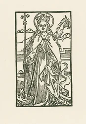 Saint Margaret. Illustration to Hortulus Anime