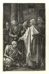 St. Peter and St. John heal the cripples at the temple gate