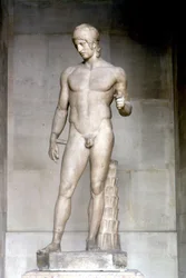 Ares called Ares Borghese. Statue of Alcamene, 5th century BC. Musee du Louvre