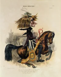 Caricature of Franz Liszt (1811-86)