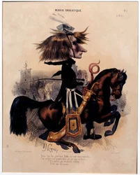 Cartoon Depicting Composer Franz Liszt