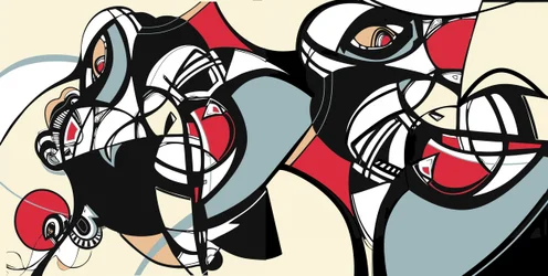 Abstract Cubist Faces