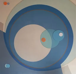 Layered Blue Geometry