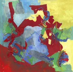Vibrant Abstract Collage