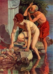 Sketch for Christ Appears to the Multitude