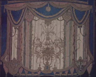 Design of Curtain for the Theatre Play The Masquerade by M. Lermontov, 1917