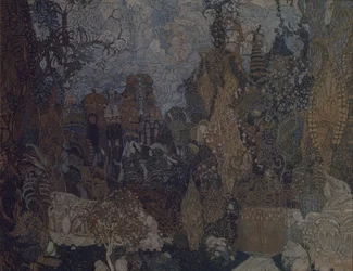 Stage design for the ballet The Firebird by I. Stravinsky, 1910
