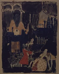 Stage Design for the Opera Mozart and Salieri by N. Rimski-Korsakov, 1902