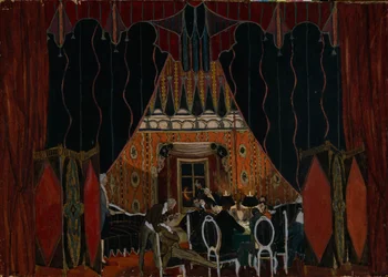 Stage Design for the Theatre Play The Masquerade by M. Lermontov