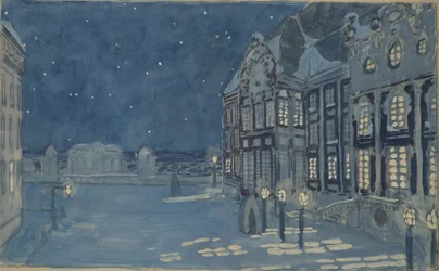 Winter Palace. Stage design for the opera The Ice House by A. Koreshchenko
