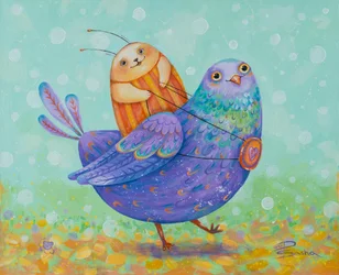 Whimsical Bird Ride