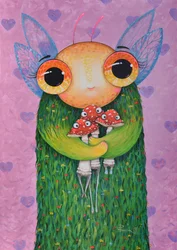 Whimsical Mushroom Friend