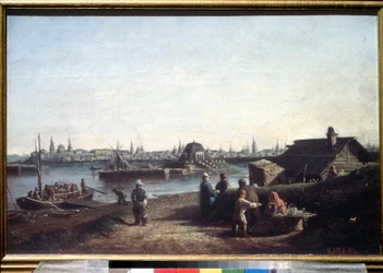View of the City of Kazan on the Volga in Russia
