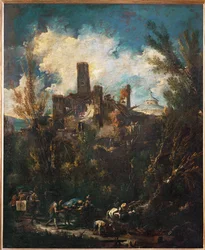 The Muleteer, or Landscape with Castle
