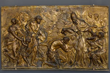 Pope Liberius baptising the Neophytes